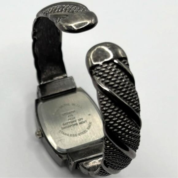 Black Studio Time Cuff Watch - Picture 4 of 4